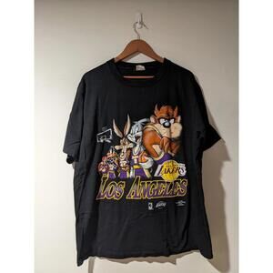 1997 Looney Tunes Los Angeles Lakers Nba Basketball X-Large T-Shirt